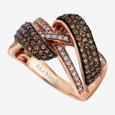 Le Vian® Ring featuring 1 cts. Chocolate Diamonds®, 1/5 cts. Vanilla Diamonds® set in 14K Strawberry Gold®