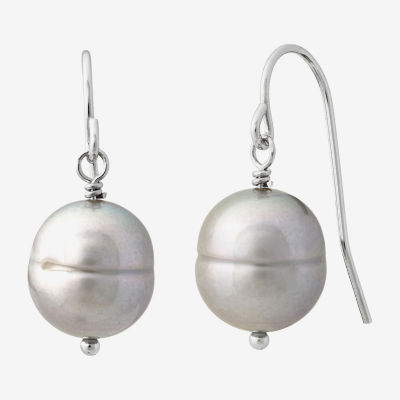 Dyed Gray Cultured Freshwater Pearl Sterling Silver 3-pc. Jewelry Set