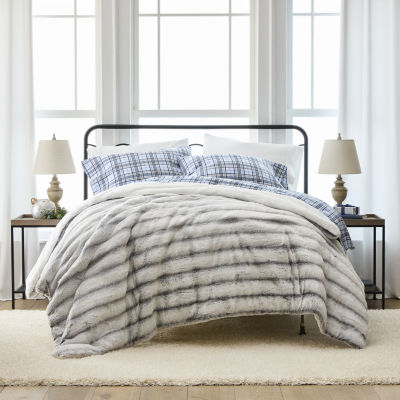 North Pole Trading Co. Faux Fur Comforter