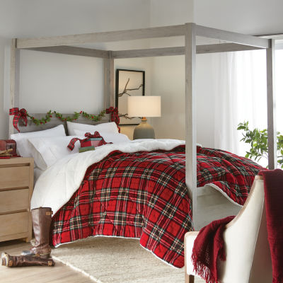 North Pole Trading Co. Faux Mink To Faux Sherpa Reversible Comforter