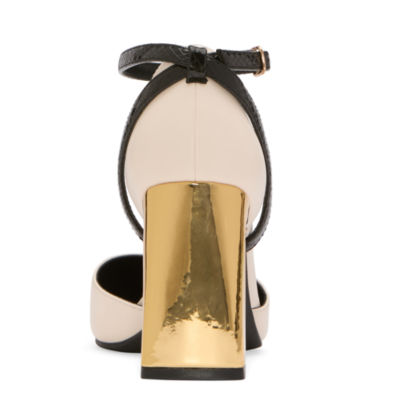 Worthington Womens Lambert Flared Heel Pumps