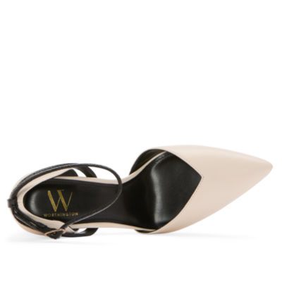 Worthington Womens Lambert Flared Heel Pumps