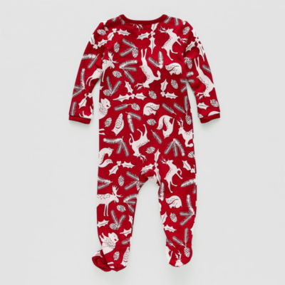 North Pole Trading Co. Unisex Footed Pajamas Long Sleeve Round Neck