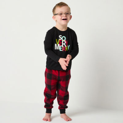 North Pole Trading Co. Toddler Unisex Adaptive Microfleece 2-pc. Christmas Pajama Set