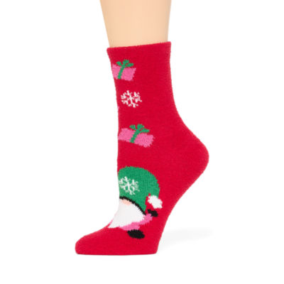 Mixit Holiday Cozy 1 Pair Crew Socks Womens