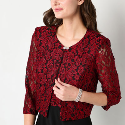 Jessica Howard Lace Womens Midi Jacket ...