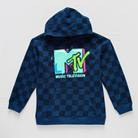 Little & Big Boys MTV Fleece Hoodie, Large (14-16), Blue