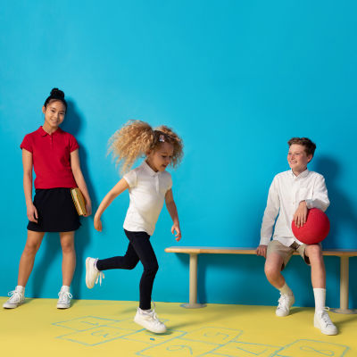 IZOD Performance Little & Big Kid Boys 9" Adjustable Waist Stretch Fabric Chino Short