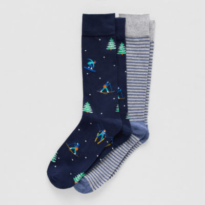 St. John's Bay 2 Pair Crew Socks Mens