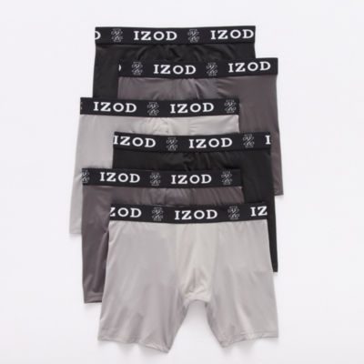 IZOD Stretch Mens 6 Pack Boxer Briefs