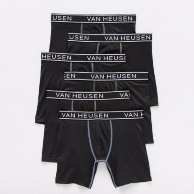 Van Heusen Stretch Mens 6 Pack Boxer Briefs