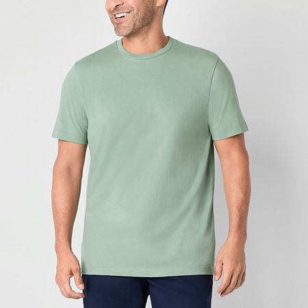 St. John's Bay Super Soft Mens Crew Neck Short Sleeve T-Shirt, X-large, Green