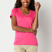 St. John's Bay Womens Scoop Neck Sleeveless Tank Top
