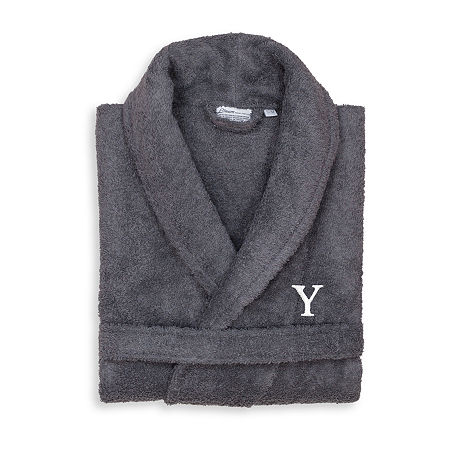 Linum Home Textiles Womens Terry Cloth Long Sleeve Long Length Robe, Large-x-large, Gray