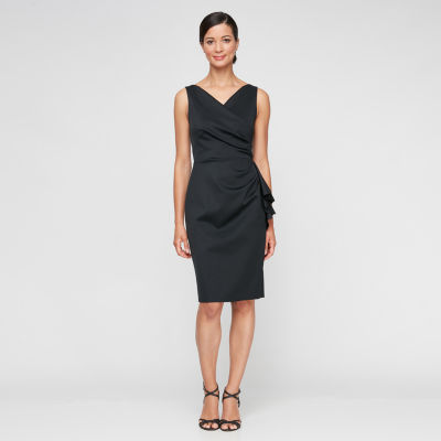 Atelier Danielle Womens Smoothing And Slimming Collection Sleeveless Sheath Dress