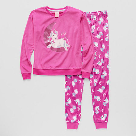 Little & Big Girls 2-pc. Pajama Set, Medium (10-12), Pink