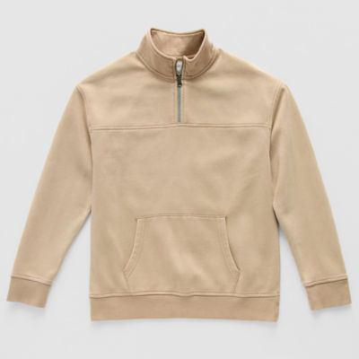 Thereabouts Little & Big Kid Boys Long Sleeve Fleece Casual Quarter-Zip Pullover