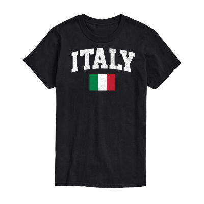 Mens Short Sleeve Italy Graphic T-Shirt