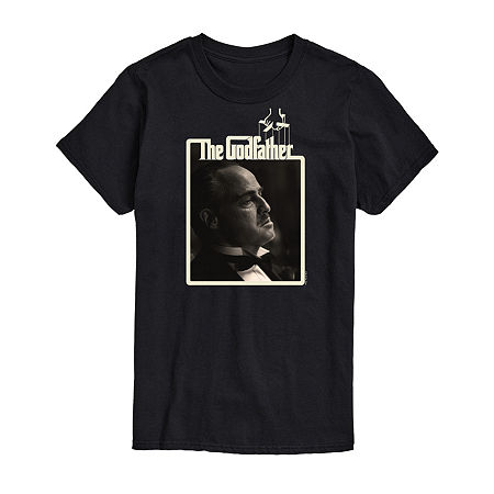 Mens Short Sleeve The Godfather Graphic T-Shirt, Medium, Black