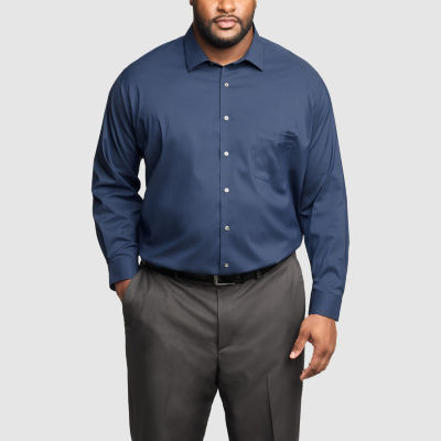 Van Heusen Big and Tall Ultra Flex Mens Regular Fit Wrinkle Free Long Sleeve Dress Shirt