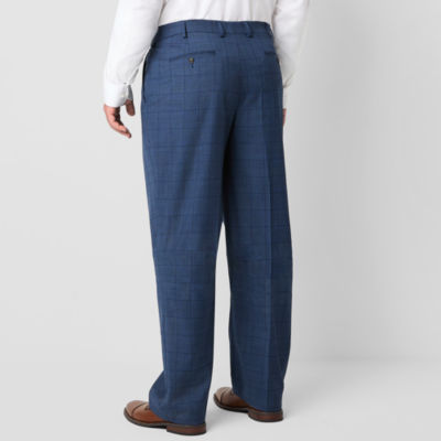 Stafford Coolmax Mens Big and Tall Stretch Fabric Classic Fit Flat Front Suit Pant
