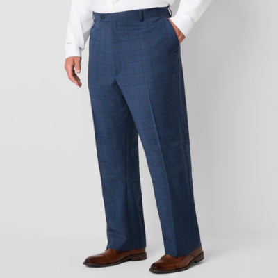 Stafford Coolmax Mens Big and Tall Stretch Fabric Classic Fit Flat Front Suit Pant