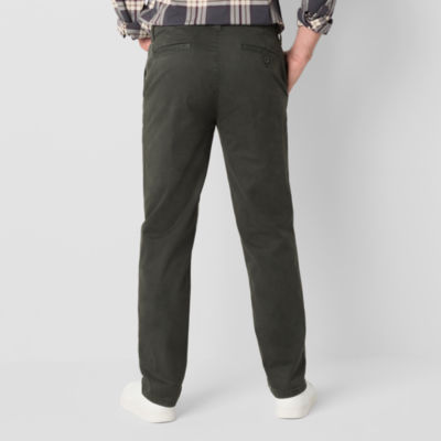 mutual weave Standard Chino Mens Easy-on + Easy-off Slim Fit Flat Front Pant