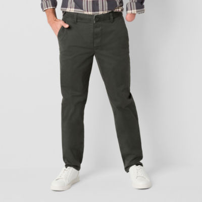 mutual weave Standard Chino Mens Easy-on + Easy-off Slim Fit Flat Front Pant