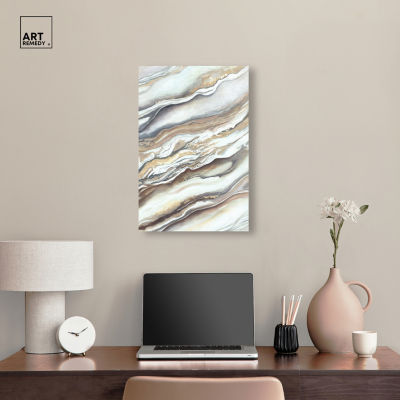 ART REMEDY® "Neutral Lines I" Giclee Abstract Canvas Art