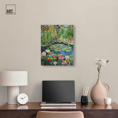 ART REMEDY® "Impressionist Pond" Giclee Nature And Landscape Canvas Art