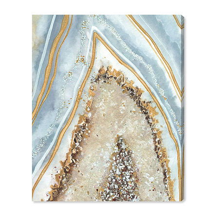 Art Remedy "clarity Art" Giclee Abstract Canvas Art In Blue