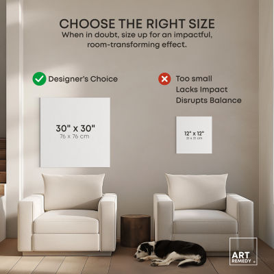 ART REMEDY® "Vase Of Tropical Flowers Ii" Giclee Floral And Botanical Canvas Art