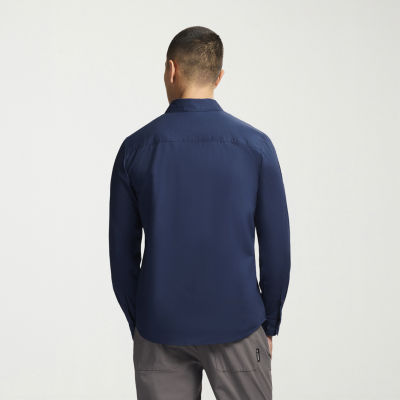 MESSI Collection Mens Long Sleeve Regular Fit Button-Down Shirt