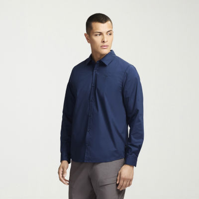 MESSI Collection Mens Long Sleeve Regular Fit Button-Down Shirt