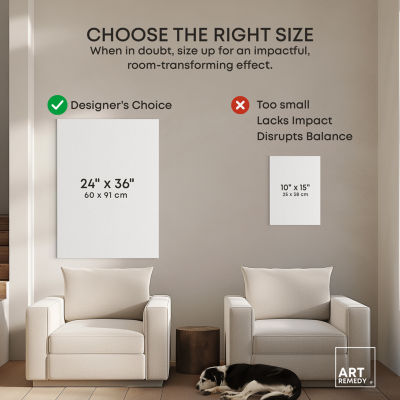 ART REMEDY® "Bold And Bright Flower Vase" Giclee Floral And Botanical Canvas Art