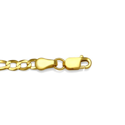 14K Gold Solid Figaro Chain Necklace