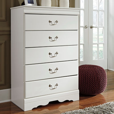 Signature Design by Ashley® Anarasia 5Drawer Chest, Color White