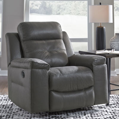 Signature Design by Ashley® Jesolo Rocking Recliner, Color Dark Gray