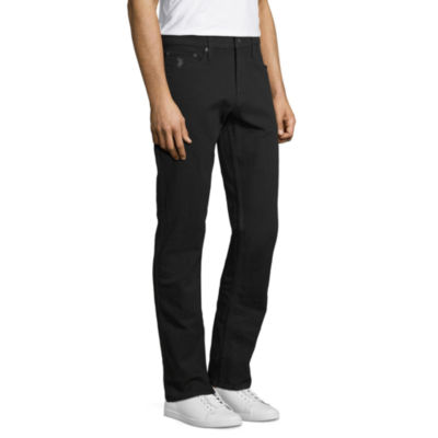 U.S. Polo Assn. Denim Mens Stretch Fabric Straight Leg Slim Fit Jean