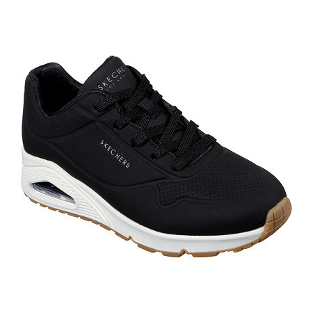 Skechers Street Uno Stand On Air Womens Sneakers, 10 Medium, Black