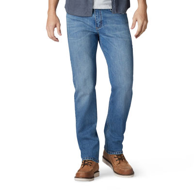 Straight Flannel-Lined Built-In Flex Jeans