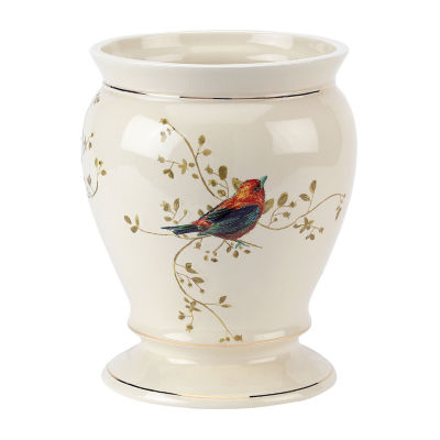 Avanti Gilded Birds Bath Wastebasket