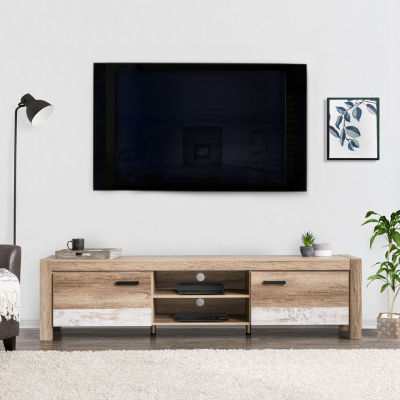 Corliving Joliet Modern TV Stand with Doors