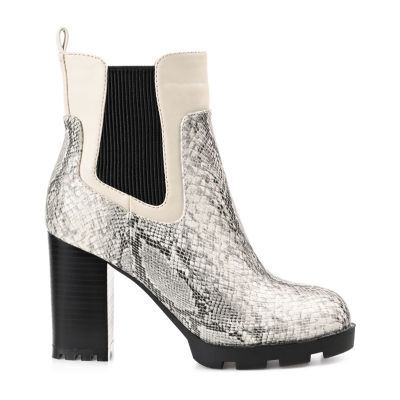 Journee Collection Womens Islana Stacked Heel Booties