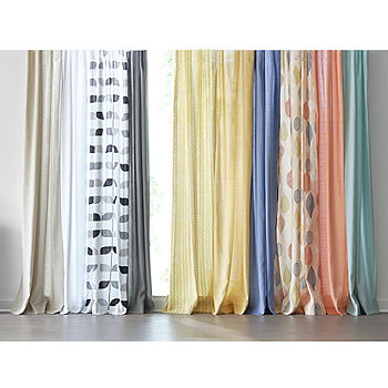 Home Expressions Stockholm Solid Light Filtering Rod Pocket Single Curtain Panel Jcpenney