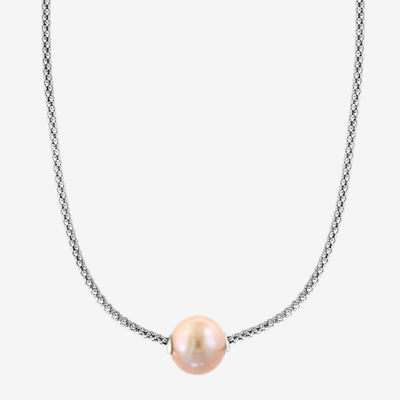 Effy Womens Cultured Freshwater Pearl Sterling Silver Pendant Necklace JCPenney
