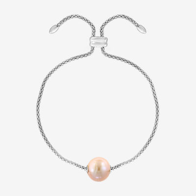 Effy  Womens Cultured Freshwater Pearl Sterling Silver Bolo Bracelet