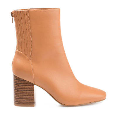 Journee Collection Womens Maize Stacked Heel Booties