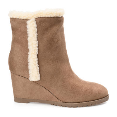 Journee Collection Womens Nonie Wedge Heel Booties