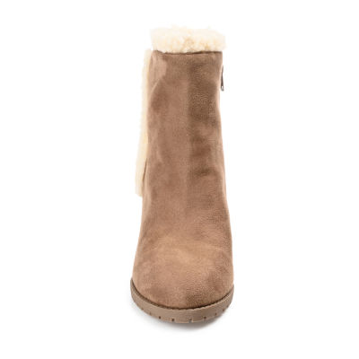 Journee Collection Womens Nonie Wedge Heel Booties
